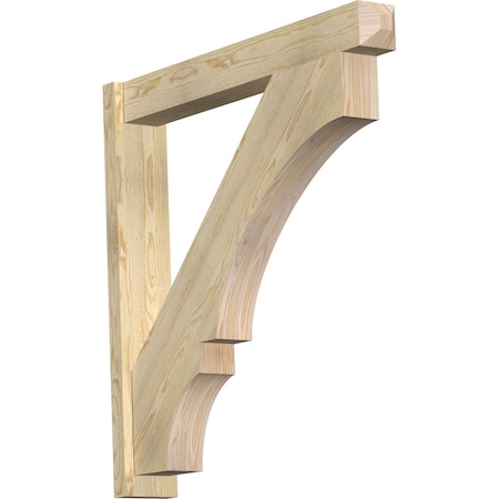 Ekena Millwork Balboa Craftsman Rough Sawn Outlooker, Douglas Fir, 6"W x 40"D x 40"H OUT06X40X40BOA04RDF